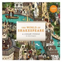 Best Sale 🎁 Lifestyle The World of Shakespeare : 1000 Piece Jigsaw Puzzle 🔔 -bbc Elegant shop 22517
