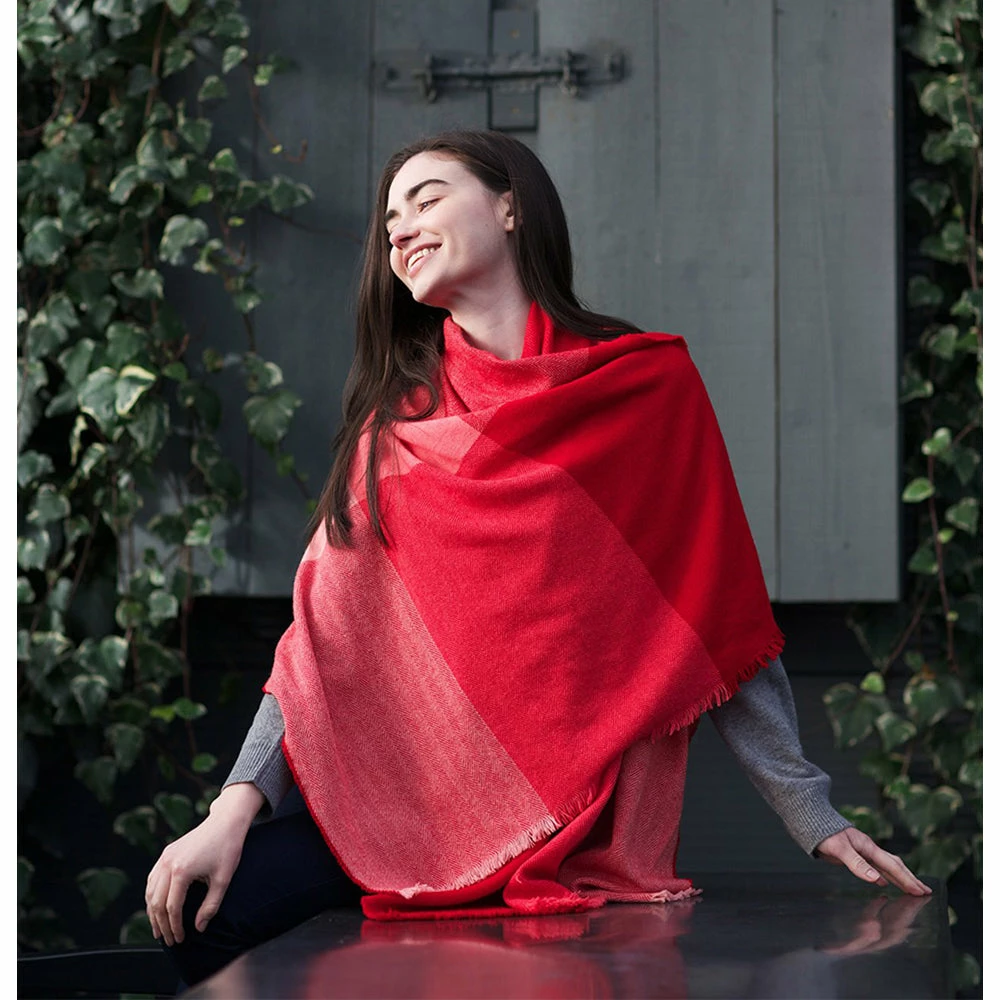 Brand new ⭐ Celtic County Wicklow Shawl: Shades of Red ✨ 1 Brand new ⭐ Celtic County Wicklow Shawl: Shades of Red ✨