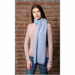 New 🤩 Celtic Irish Brushed Lambswool Shawl: Blue 🧨 -bbc Elegant shop 23380B