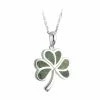 Best reviews of 😍 Celtic Silver Connemara Marble Shamrock Pendant and Necklace 🌟