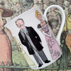 Brand new 🛒 Tabletop "Gilded Age" Mug 🎁 -bbc Elegant shop 23742C