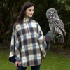 Promo 😍 Celtic Killarney Wool Tweed Poncho: Blue Plaid 🌟