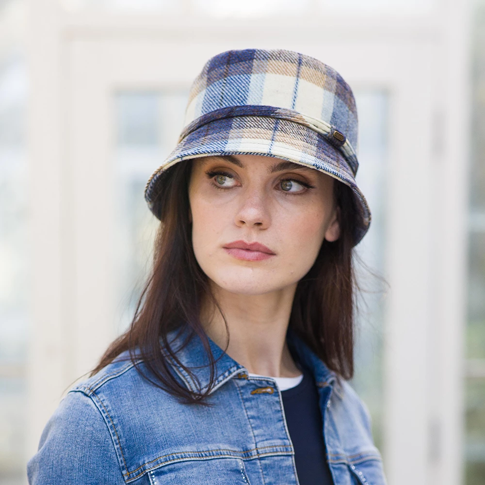 Cheap π Celtic Killarney Wool Tweed Hat: Blue Plaid β 1 Cheap π Celtic Killarney Wool Tweed Hat: Blue Plaid β