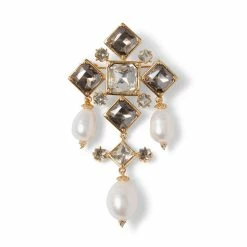 Best Sale 🎁 Lifestyle Tudor Pearl Chandelier Brooch 👏