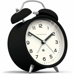 Budget 🧨 Lifestyle Newgate "Silent Sweep" Alarm Clock: Midnight Black 🔔