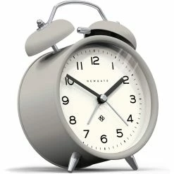 New 🔥 Lifestyle Newgate "Silent Sweep" Alarm Clock: Posh Grey 🛒