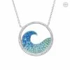 Buy 💯 Celtic Blue Wave Pendant with Aqua Swarovski® Crystals 🥰