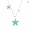Best reviews of 💯 Celtic Mom And Baby Starfish Necklace with Aqua Swarovski® Crystals 😍