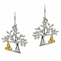 Deals 😀 Celtic Silver Tree of Life Earrings 🛒